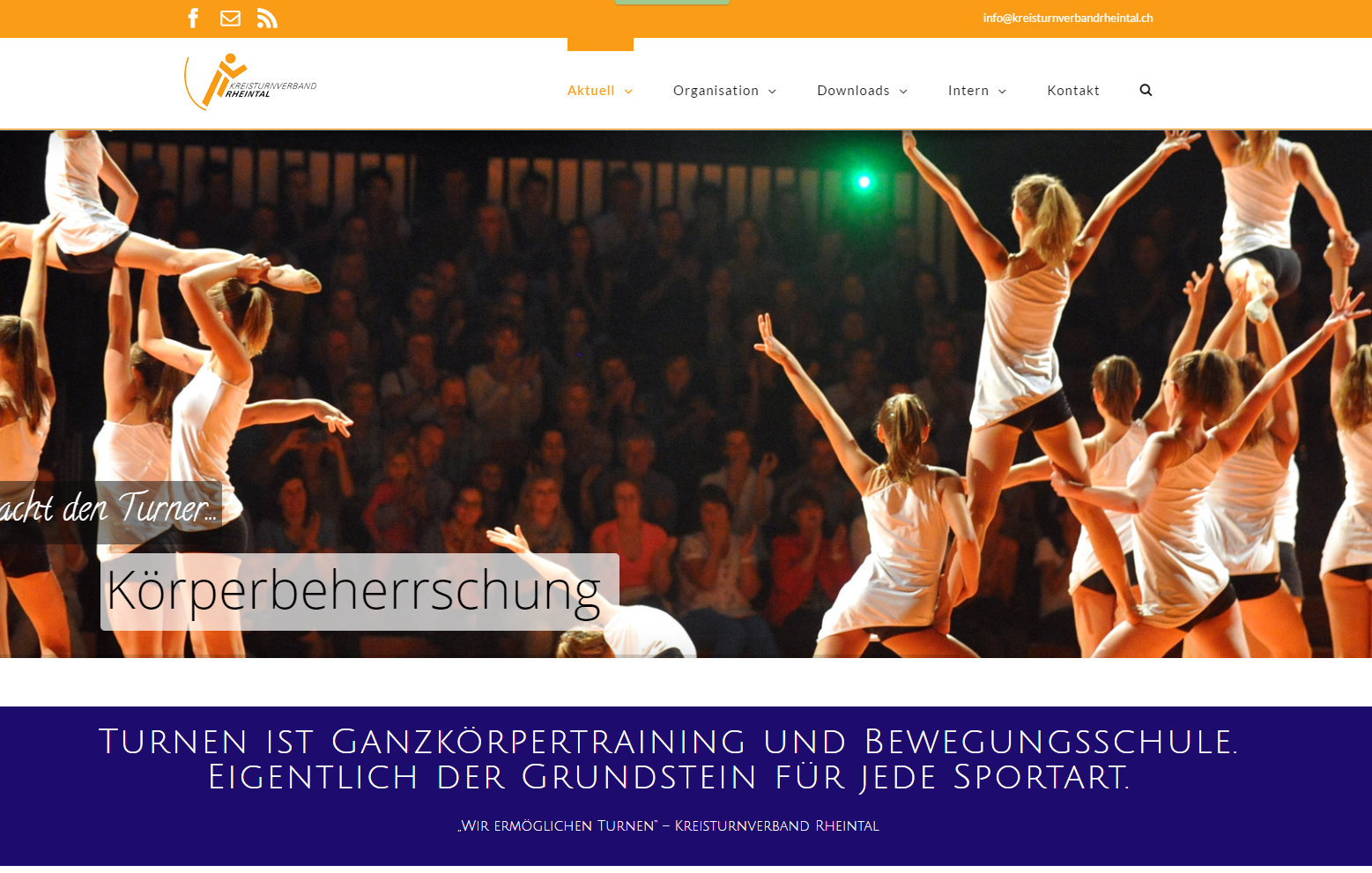Website des Kreisturnverbands Rheintal