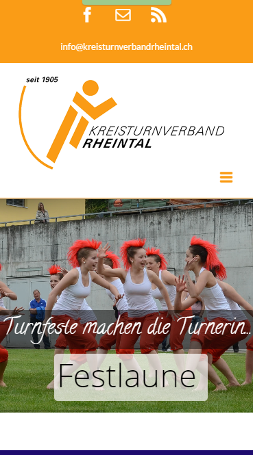 Website des Kreisturnverbands Rheintal