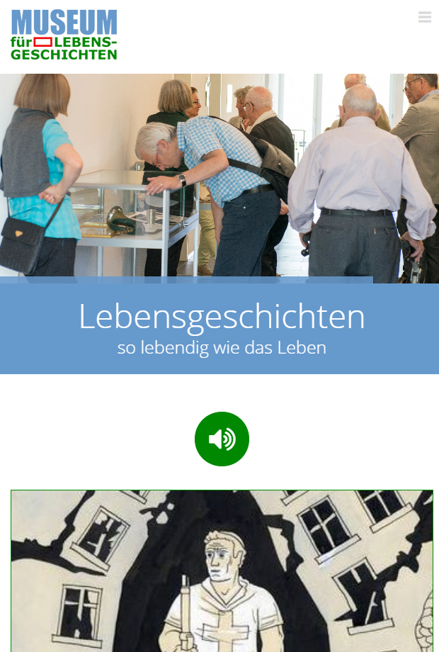Website museumfuerlebensgeschichten.ch