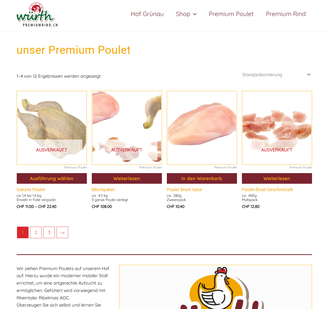 Webshop premiumpoulet.ch