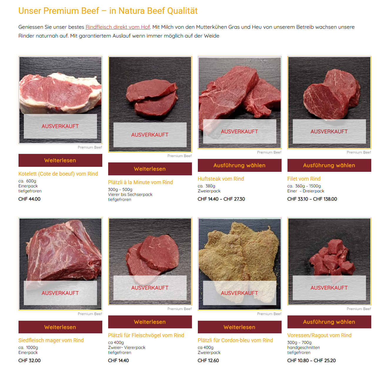 Webshop premiumpoulet.ch