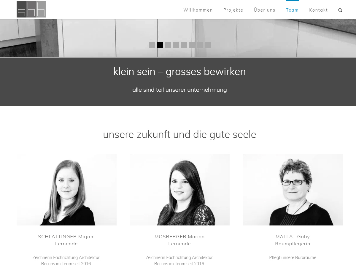 Website sbh-ag.ch