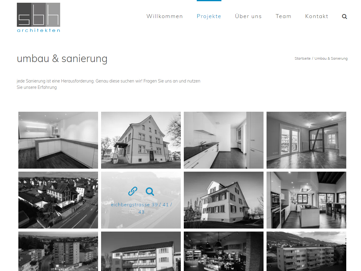 Website sbh-ag.ch