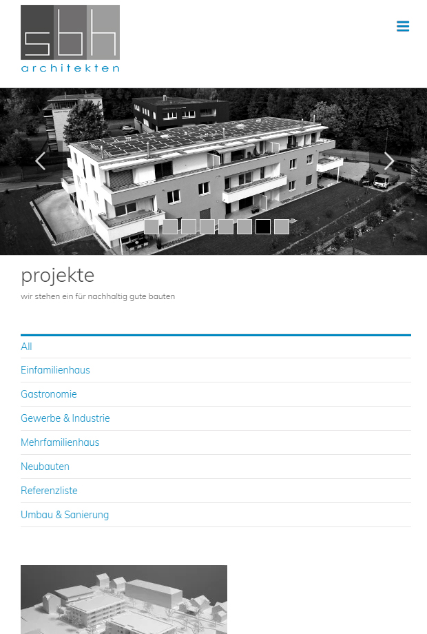 Website sbh-ag.ch