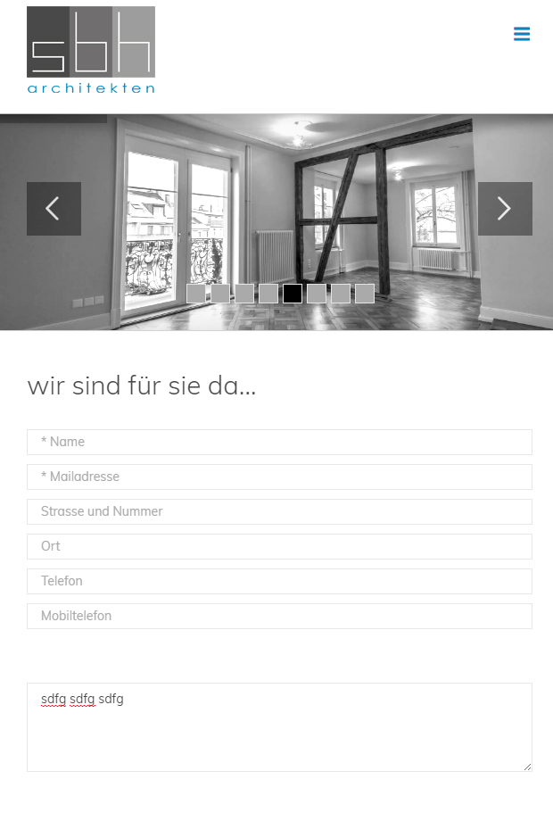 Website sbh-ag.ch