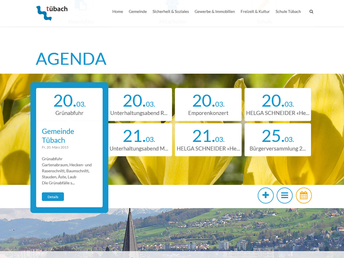 Website tuebach.ch