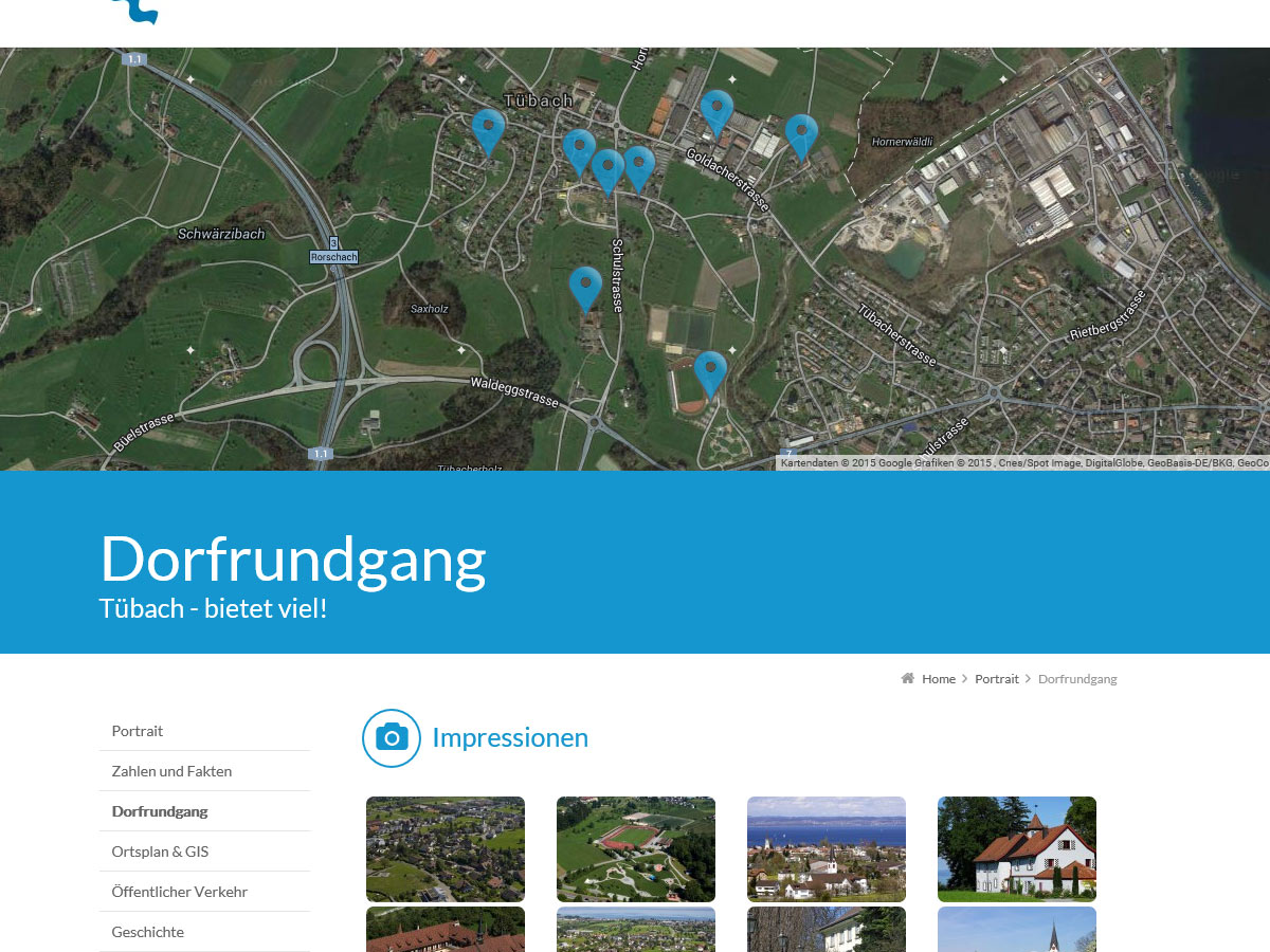 Website tuebach.ch