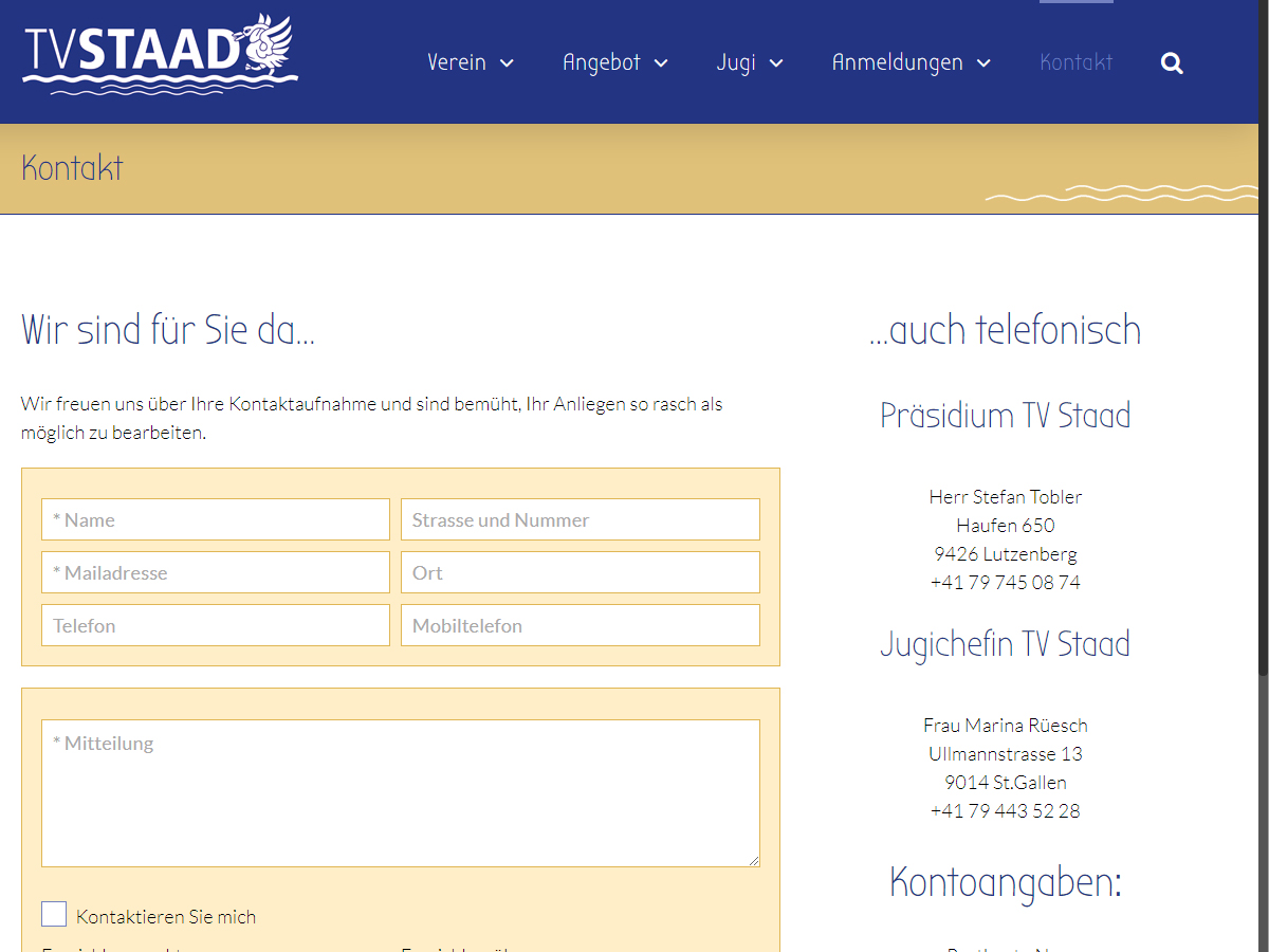 Website tvstaad.ch