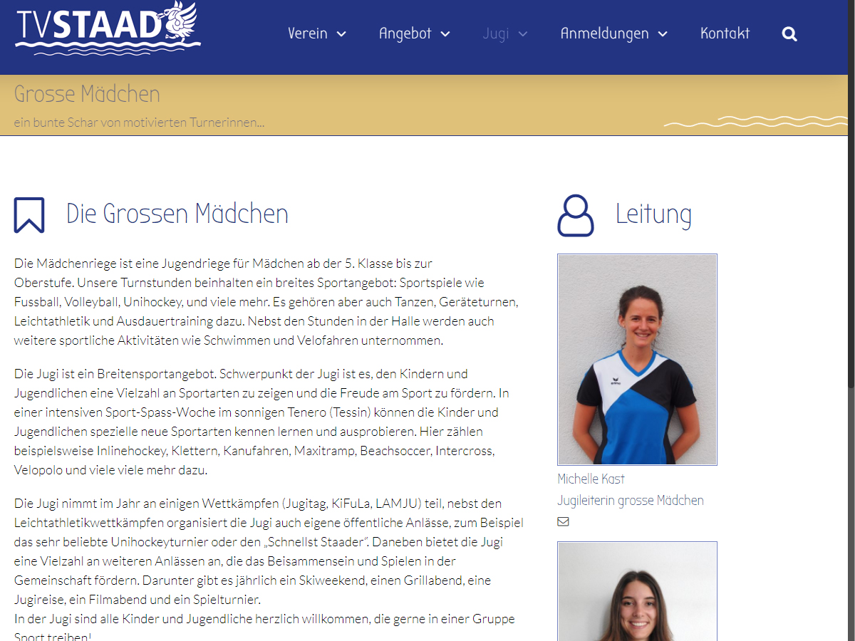 Website tvstaad.ch