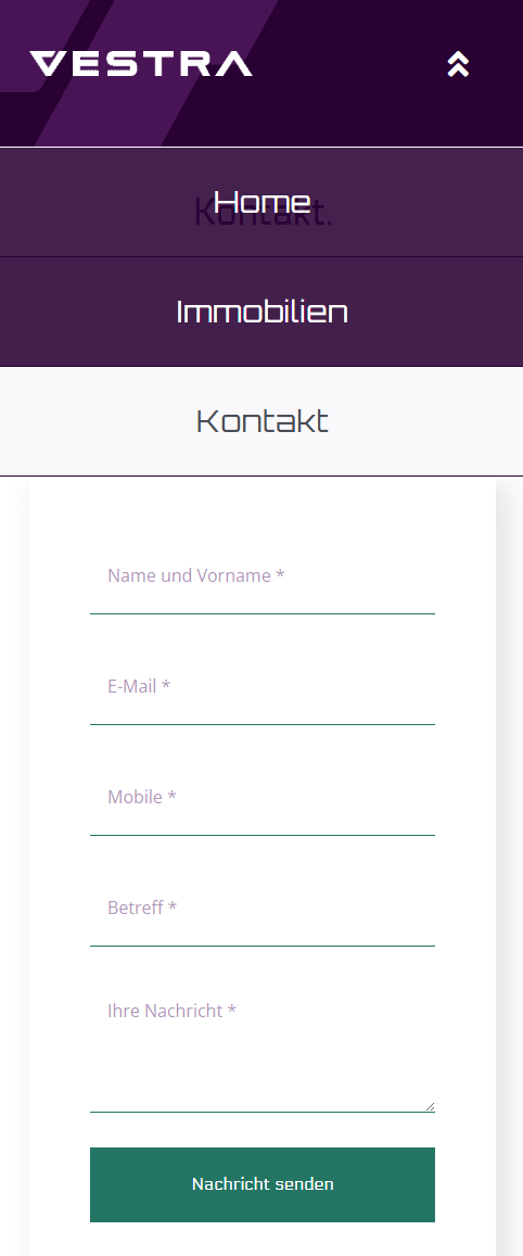 Website vestra-ag.ch
