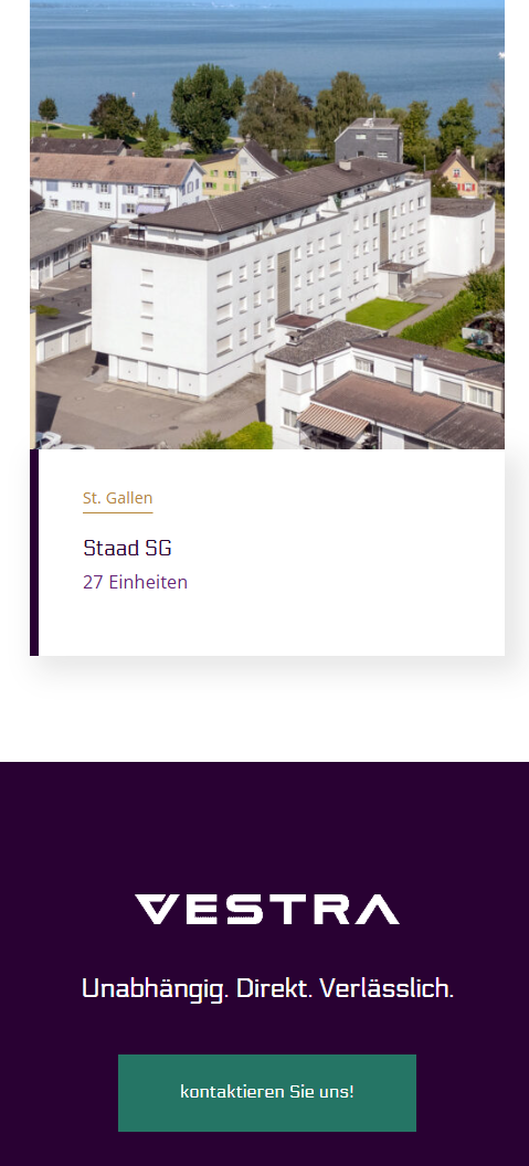 Website vestra-ag.ch